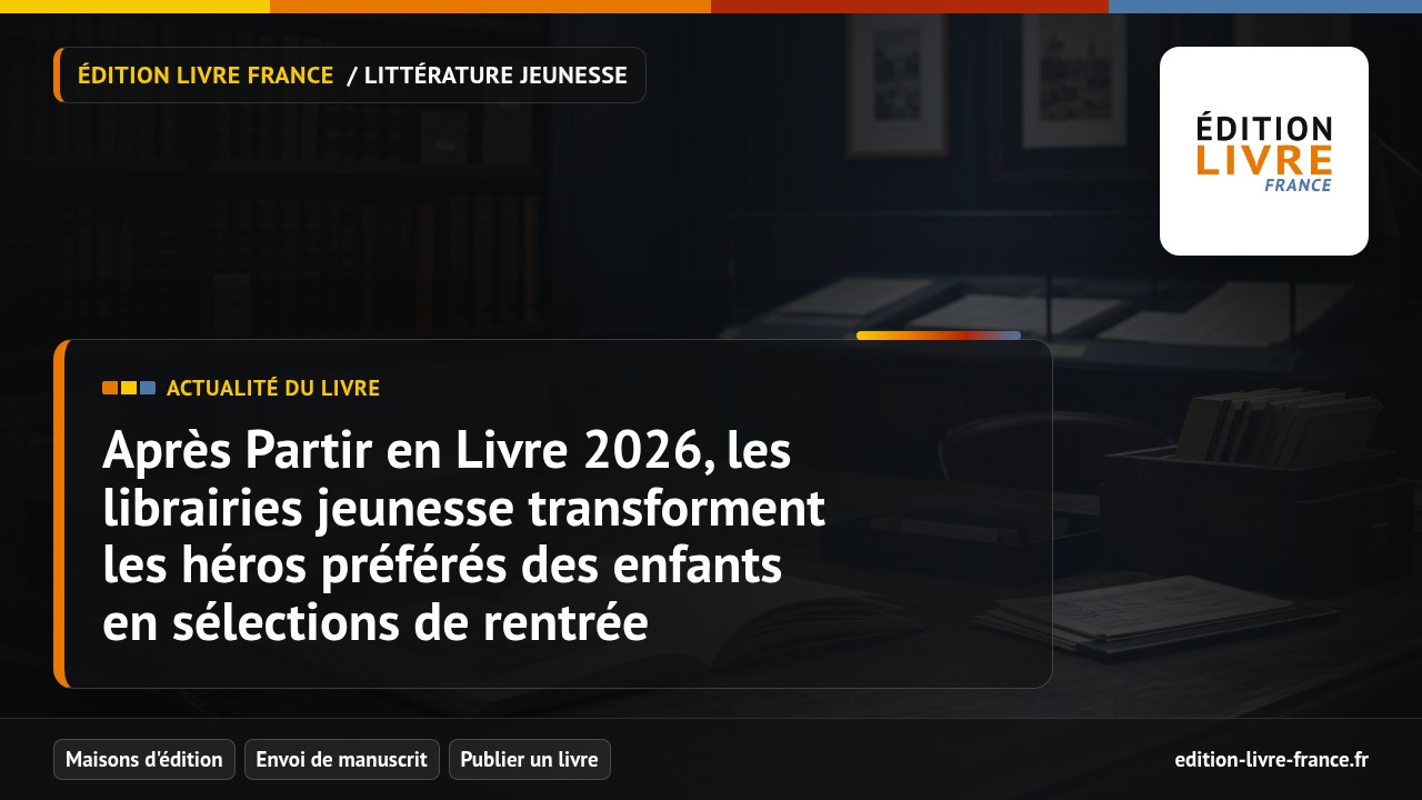 Visuel de l'article Après Partir en Livre 2026, les librairies jeunesse transforment les héros préférés des enfants en sélections de rentrée