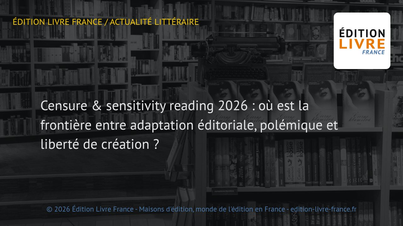 Visuel de l'article Censure & sensitivity reading 2026 : où est la frontière entre adaptation éditoriale, polémique et liberté de création ?
