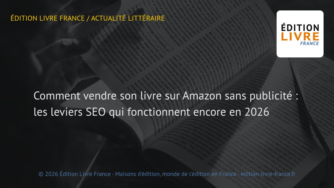 Visuel de l'article Comment vendre son livre sur Amazon sans publicité : les leviers SEO qui fonctionnent encore en 2026
