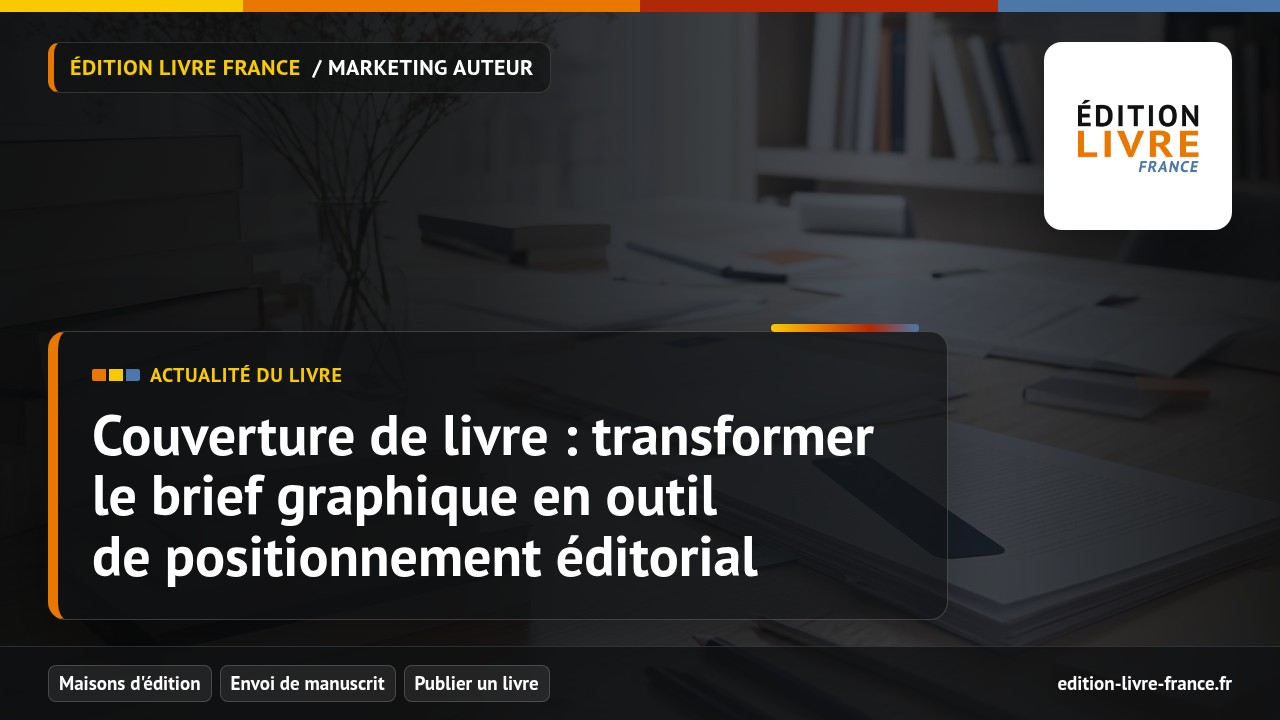 Visuel de l'article Couverture de livre : transformer le brief graphique en outil de positionnement éditorial