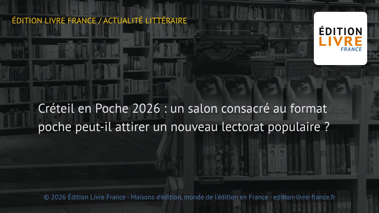 Visuel de l'article Créteil en Poche 2026 : un salon consacré au format poche peut-il attirer un nouveau lectorat populaire ?