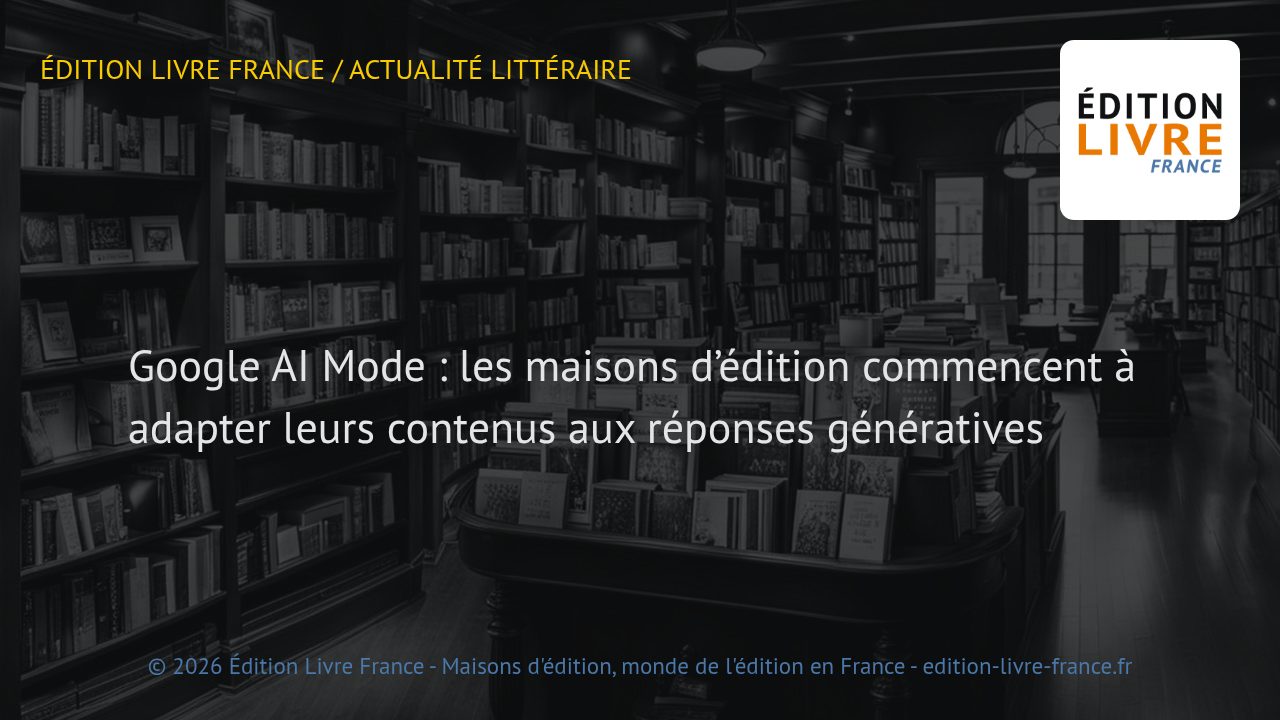 Visuel de l'article Google AI Mode : les maisons d’édition commencent à adapter leurs contenus aux réponses génératives