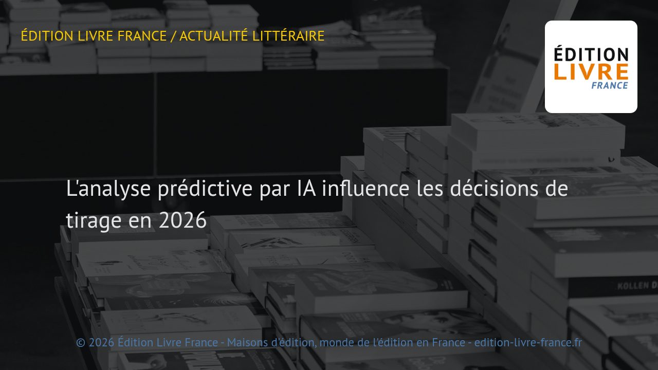 Visuel de l'article L'analyse prédictive par IA influence les décisions de tirage en 2026