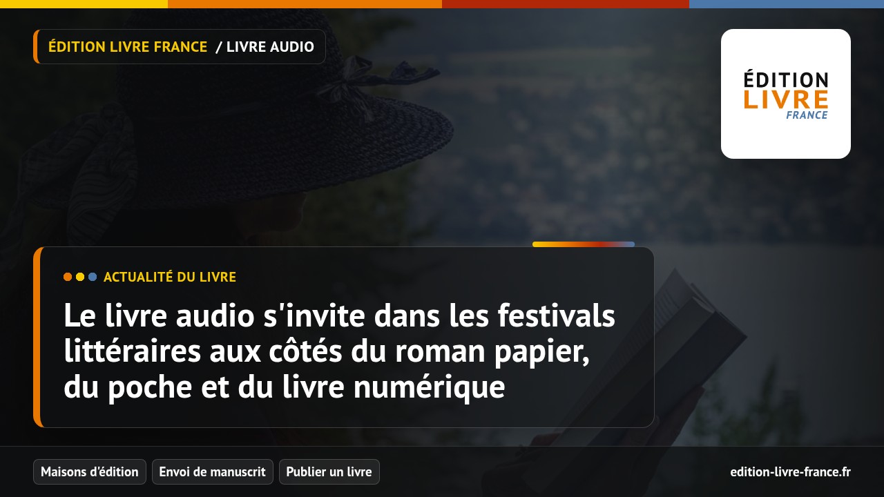 Illustration de l'article Le livre audio s'invite dans les festivals littéraires aux côtés du roman papier, du poche et du livre numérique