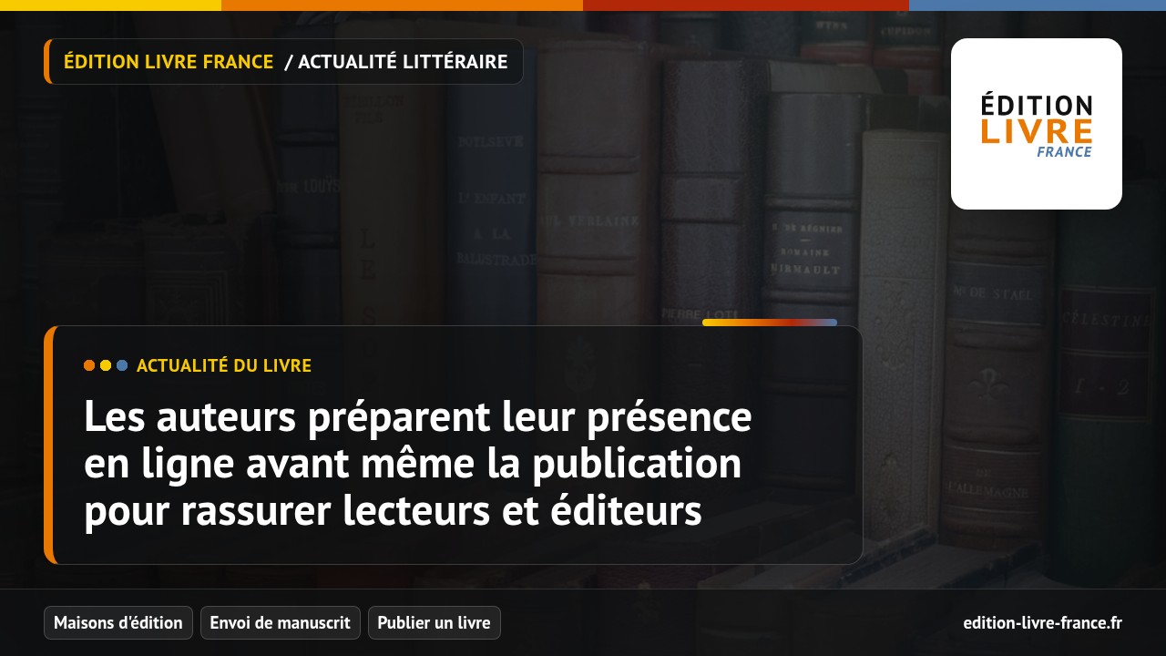 Illustration de l'article Les auteurs préparent leur présence en ligne avant même la publication pour rassurer lecteurs et éditeurs