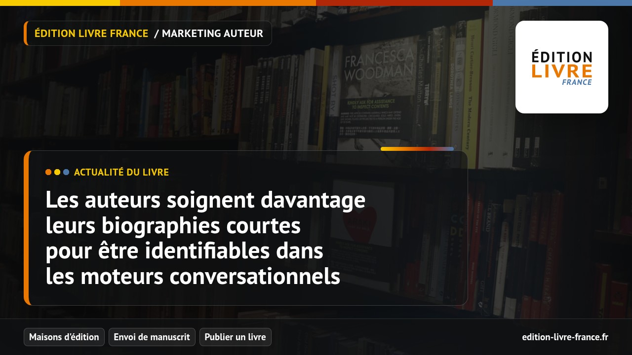 Illustration de l'article Les auteurs soignent davantage leurs biographies courtes pour être identifiables dans les moteurs conversationnels