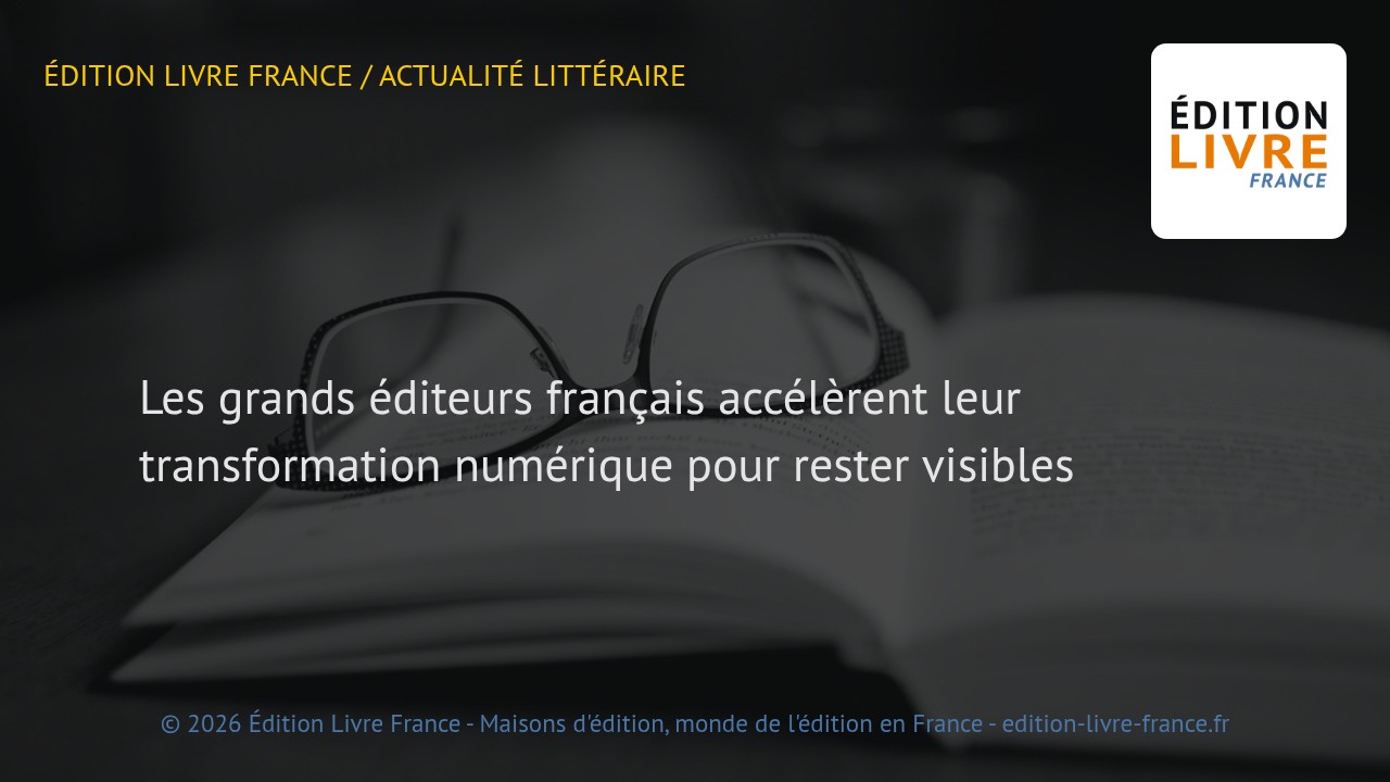Visuel de l'article Les grands éditeurs français accélèrent leur transformation numérique pour rester visibles