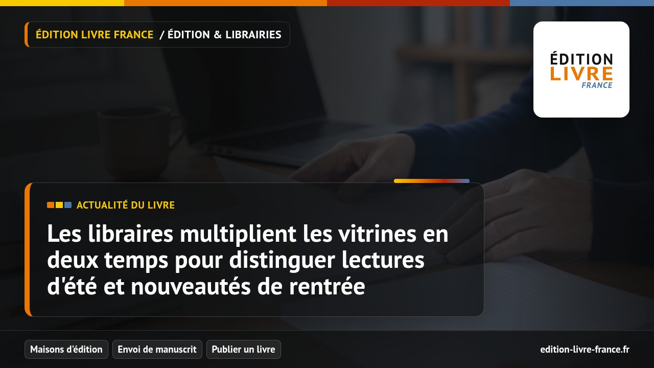 Visuel de l'article Les libraires multiplient les vitrines en deux temps pour distinguer lectures d'été et nouveautés de rentrée