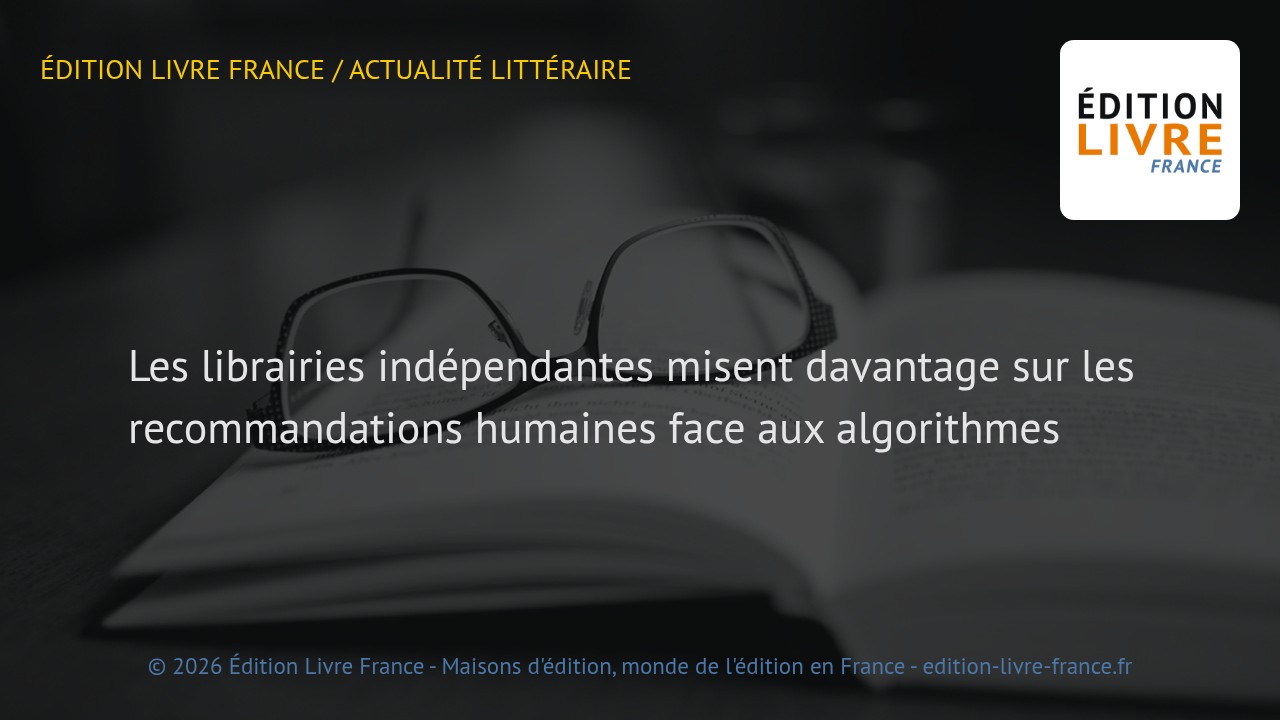 Visuel de l'article Les librairies indépendantes misent davantage sur les recommandations humaines face aux algorithmes