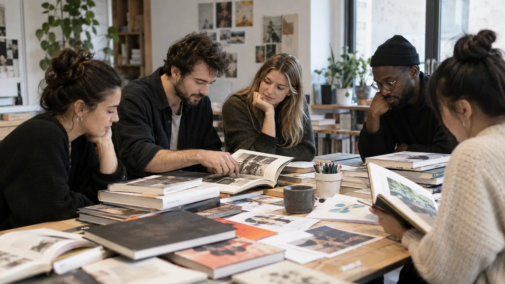 Visuel de l'article Les livres sont utilisés dans des ateliers créatifs
