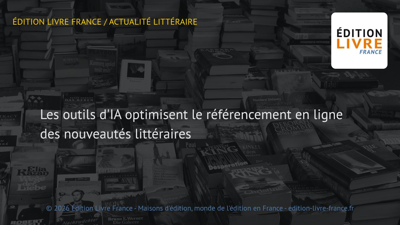 Visuel de l'article Les outils d'IA optimisent le référencement en ligne des nouveautés littéraires