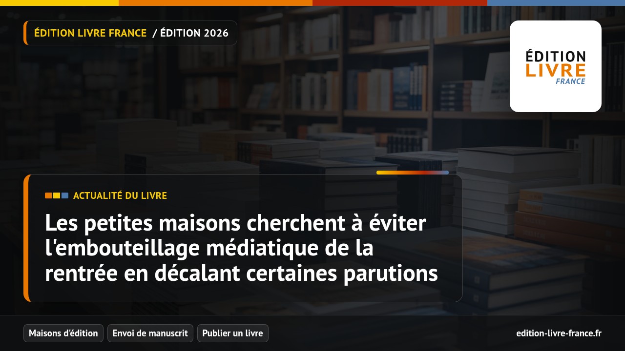 Visuel de l'article Les petites maisons cherchent à éviter l'embouteillage médiatique de la rentrée en décalant certaines parutions