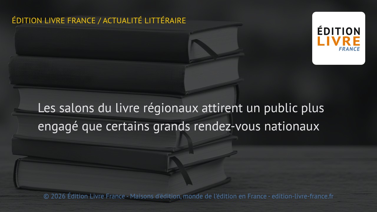 Visuel de l'article Les salons du livre régionaux attirent un public plus engagé que certains grands rendez-vous nationaux