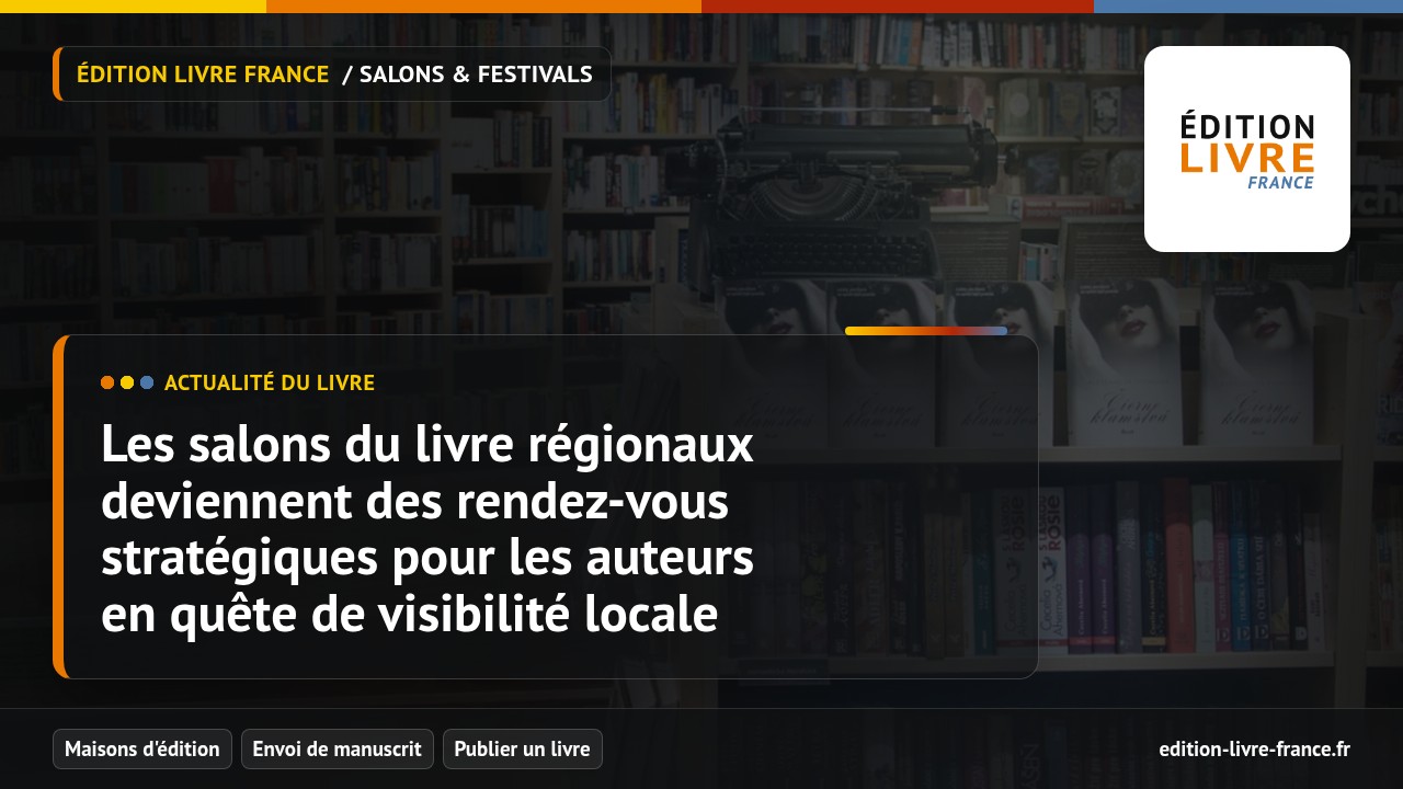 Illustration de l'article Les salons du livre régionaux deviennent des rendez-vous stratégiques pour les auteurs en quête de visibilité locale