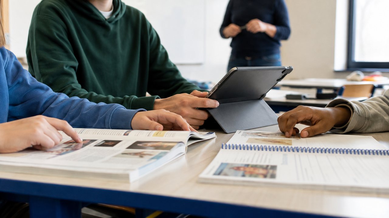 Illustration de l'article Manuels scolaires 2026 : papier, numérique ou hybride, quel format s'impose dans les collèges ?