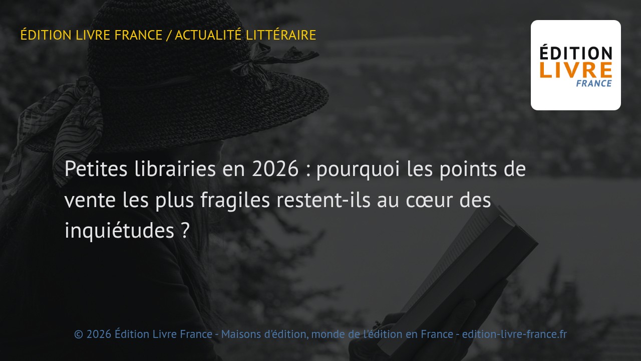 Visuel de l'article Petites librairies en 2026 : pourquoi les points de vente les plus fragiles restent-ils au cœur des inquiétudes ?