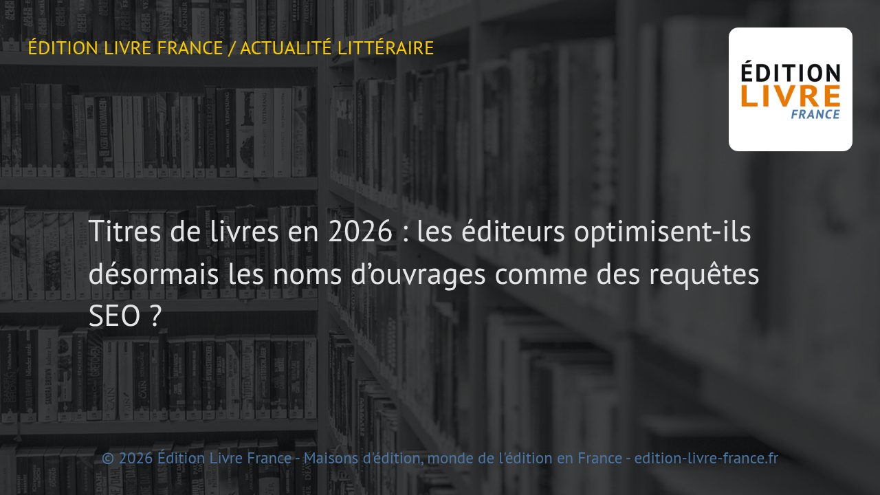 Visuel de l'article Titres de livres en 2026 : les éditeurs optimisent-ils désormais les noms d'ouvrages comme des requêtes SEO ?