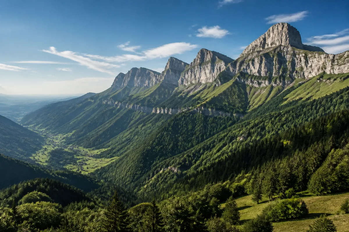 Paysage du departement Isère, illustration de l'edition de livres et des auteurs locaux