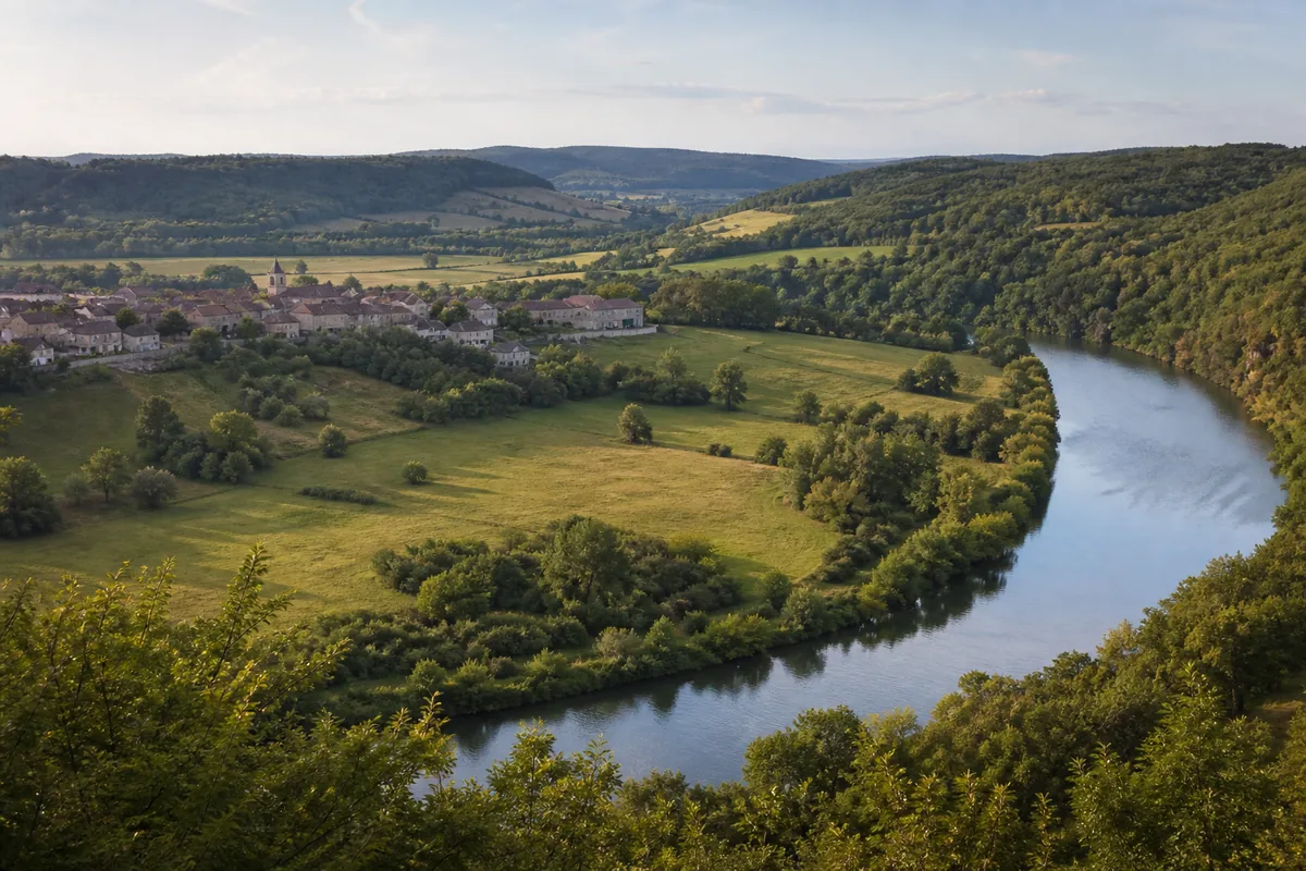 Paysage du departement Meuse, illustration de l'edition de livres et des auteurs locaux