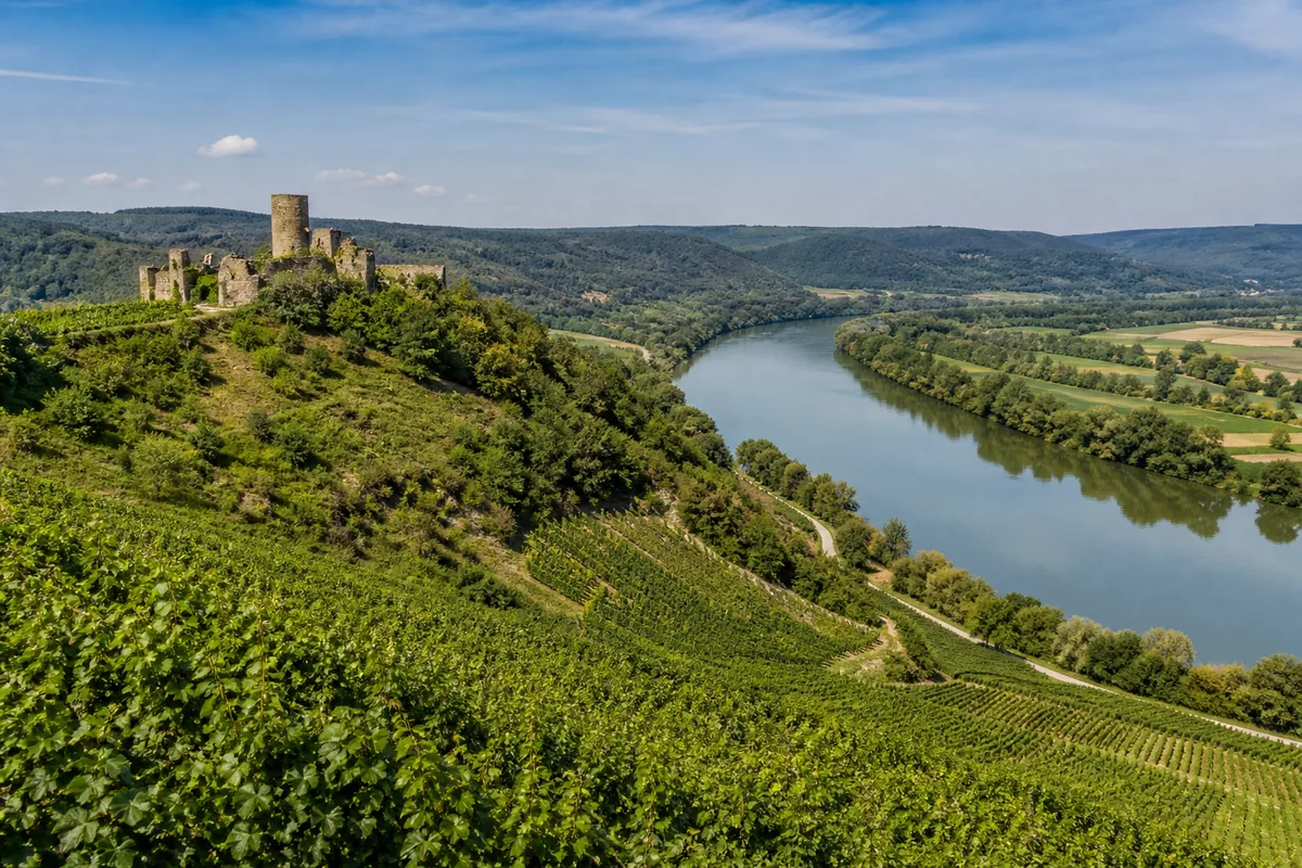 Paysage du departement Moselle, illustration de l'edition de livres et des auteurs locaux