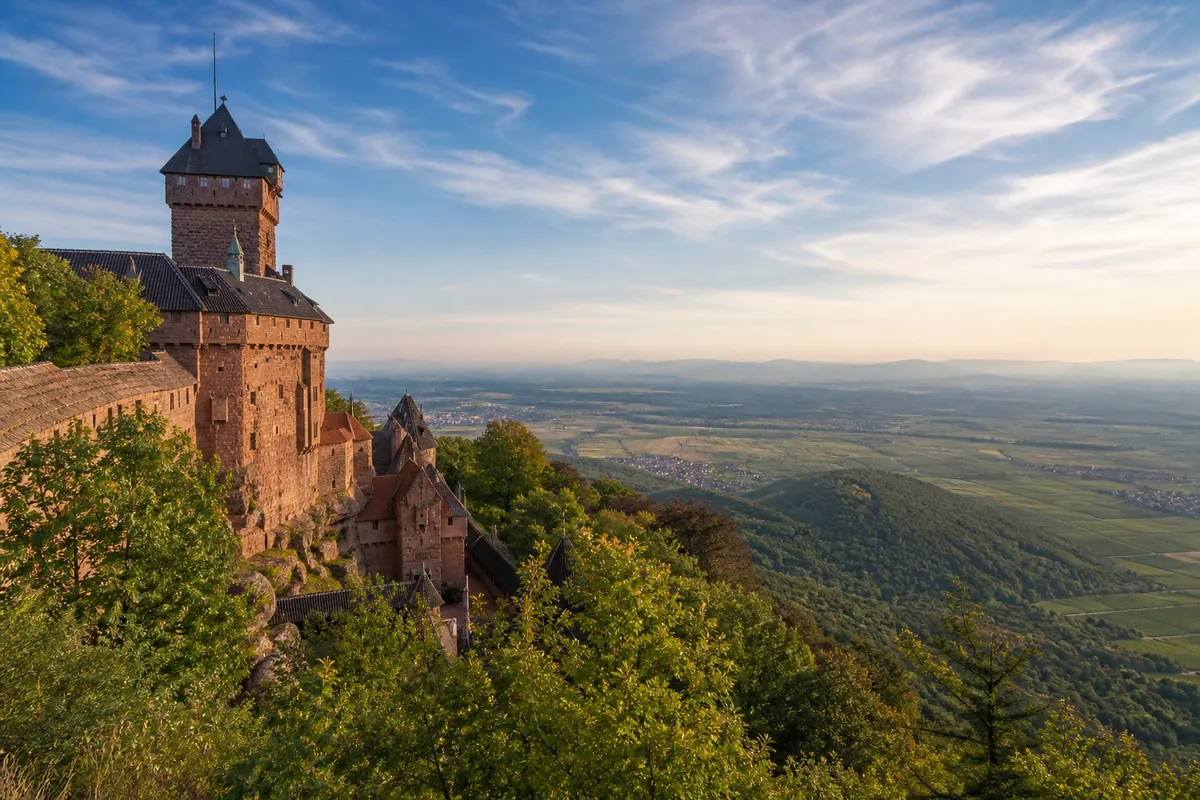 Paysage du departement Bas-Rhin, illustration de l'edition de livres et des auteurs locaux