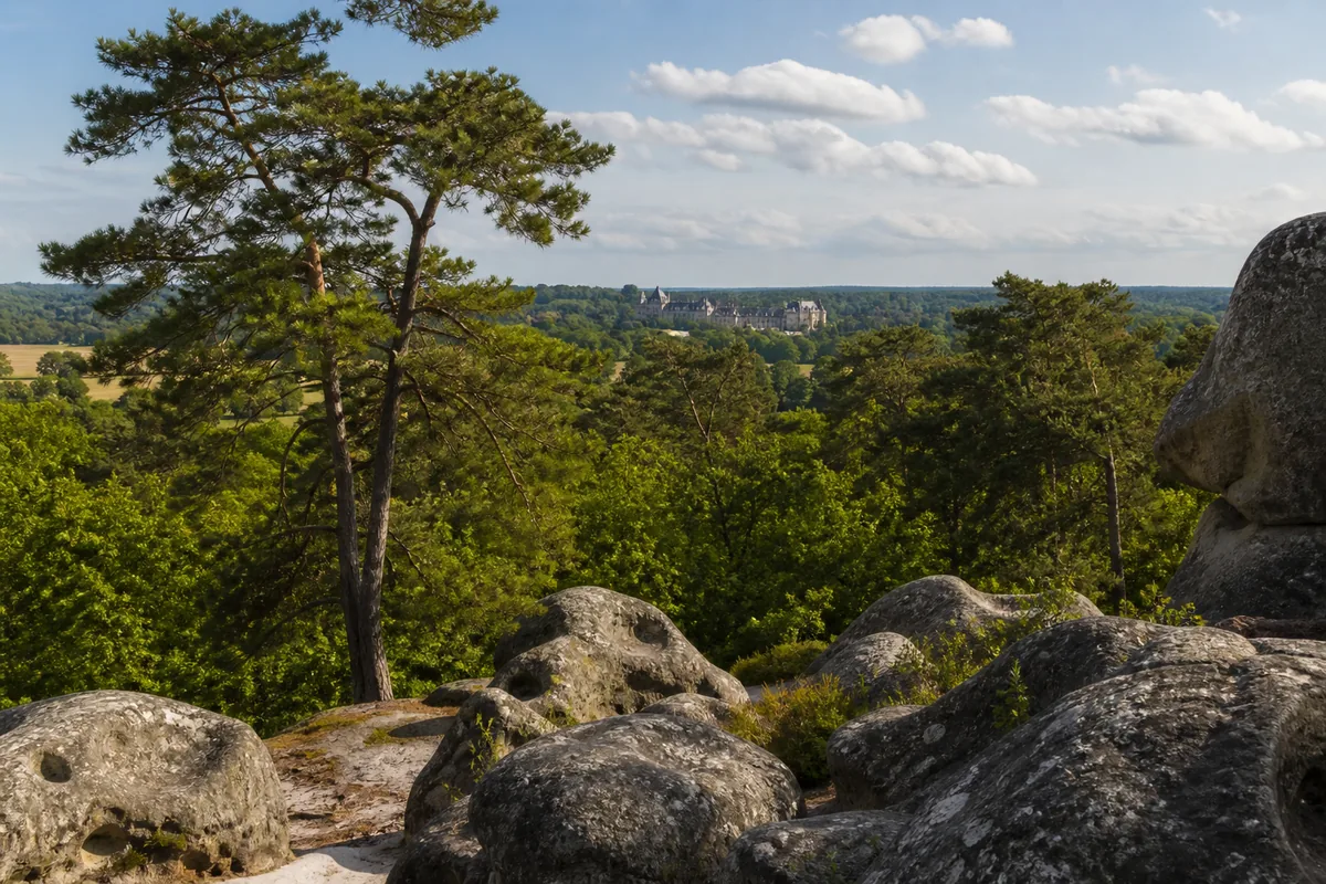 Paysage du departement Seine-et-Marne, illustration de l'edition de livres et des auteurs locaux