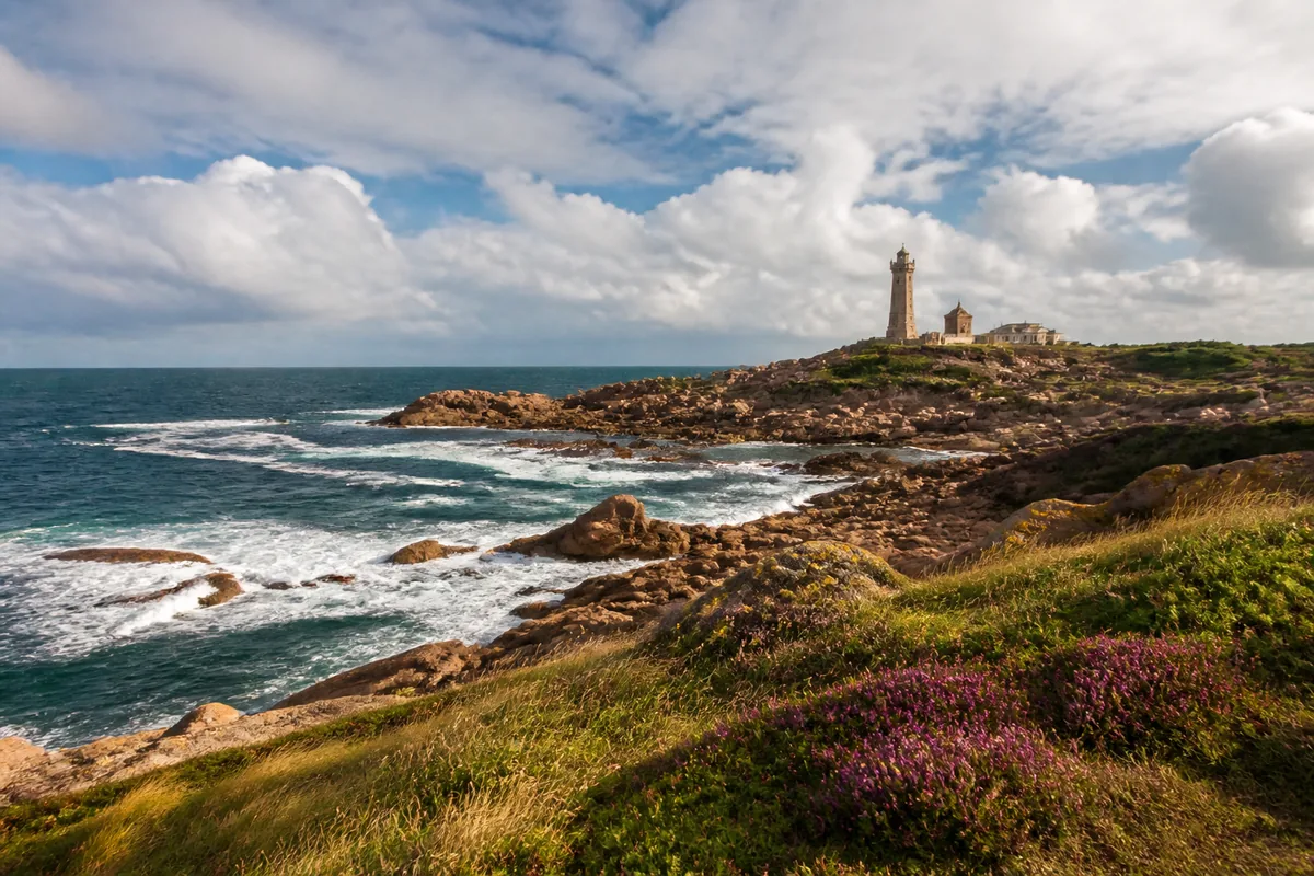 Paysage de la region Bretagne, illustration de l'edition de livres et des auteurs locaux