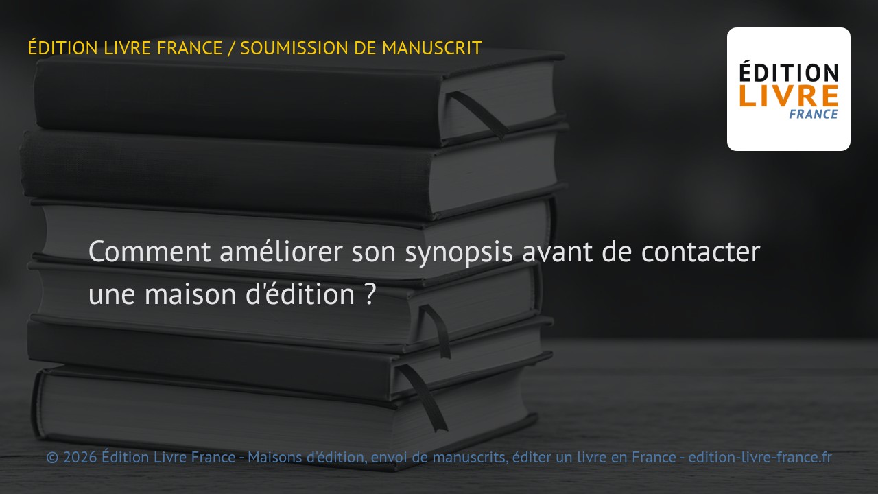 Visuel de l'article Comment améliorer son synopsis avant de contacter une maison d'édition ?
