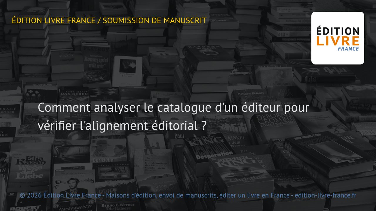 Visuel de l'article Comment analyser le catalogue d'un éditeur pour vérifier l'alignement éditorial ?