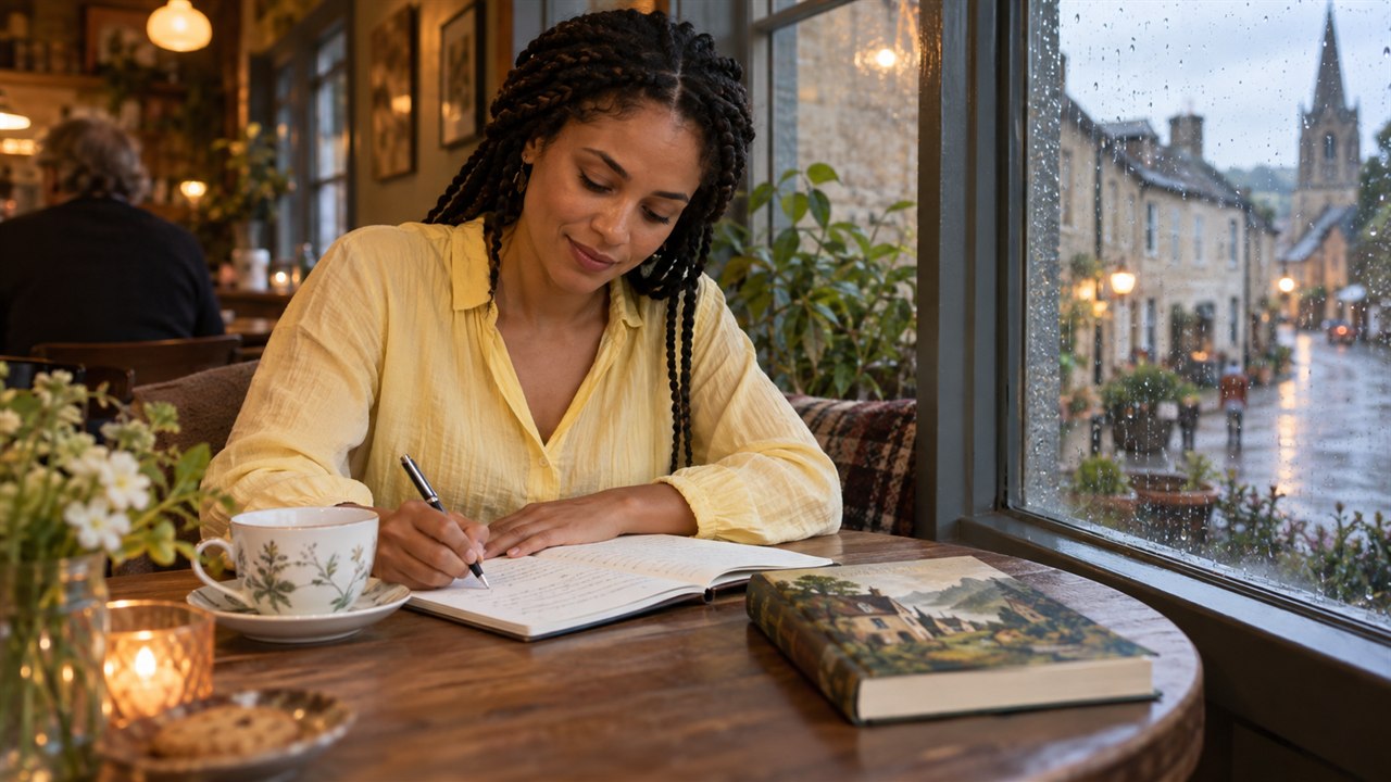 Illustration de la question Comment annoncer le ton cozy mystery de son roman dans le résumé sans promettre un thriller sombre ?