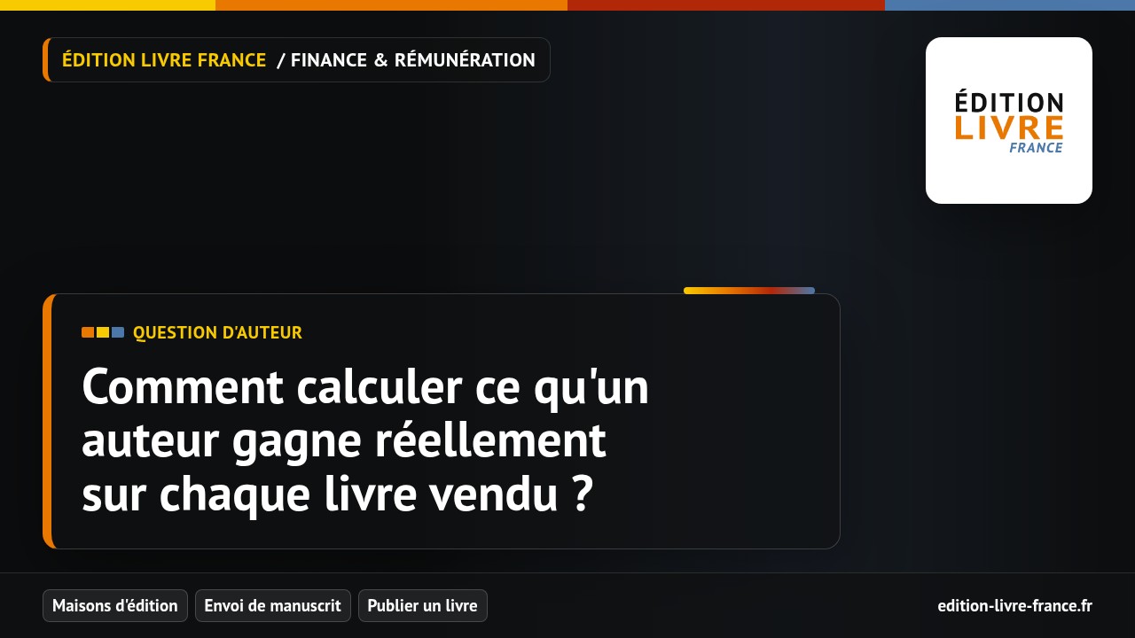 Visuel de l'article Comment calculer ce qu'un auteur gagne réellement sur chaque livre vendu ?