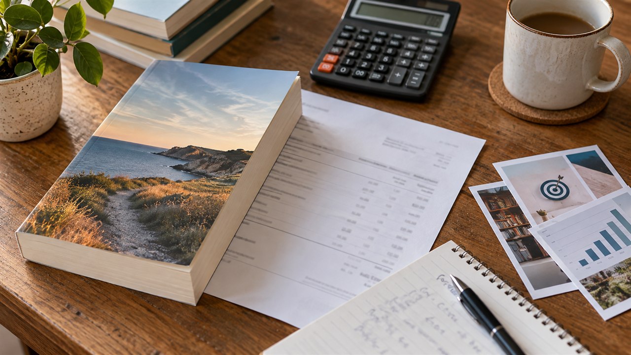 Illustration de la question Comment calculer la marge d'un livre broché Amazon KDP après impression et publicité ?