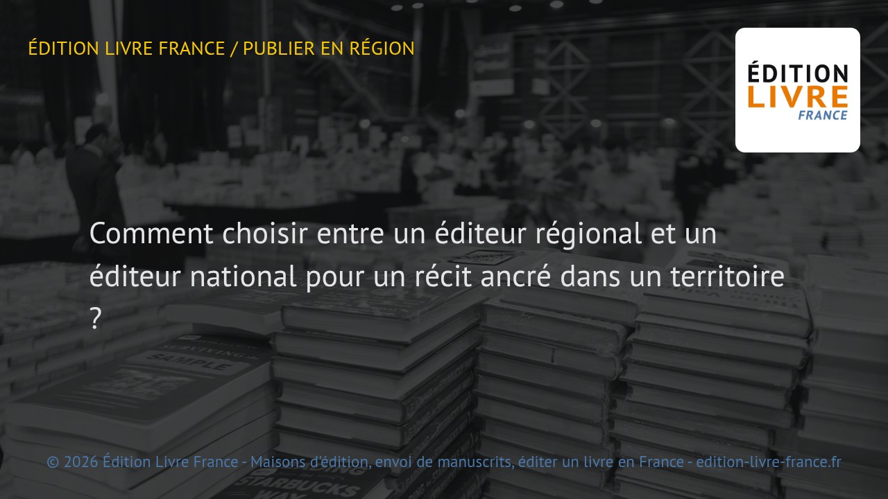 Visuel de l'article Comment choisir entre un éditeur régional et un éditeur national pour un récit ancré dans un territoire ?
