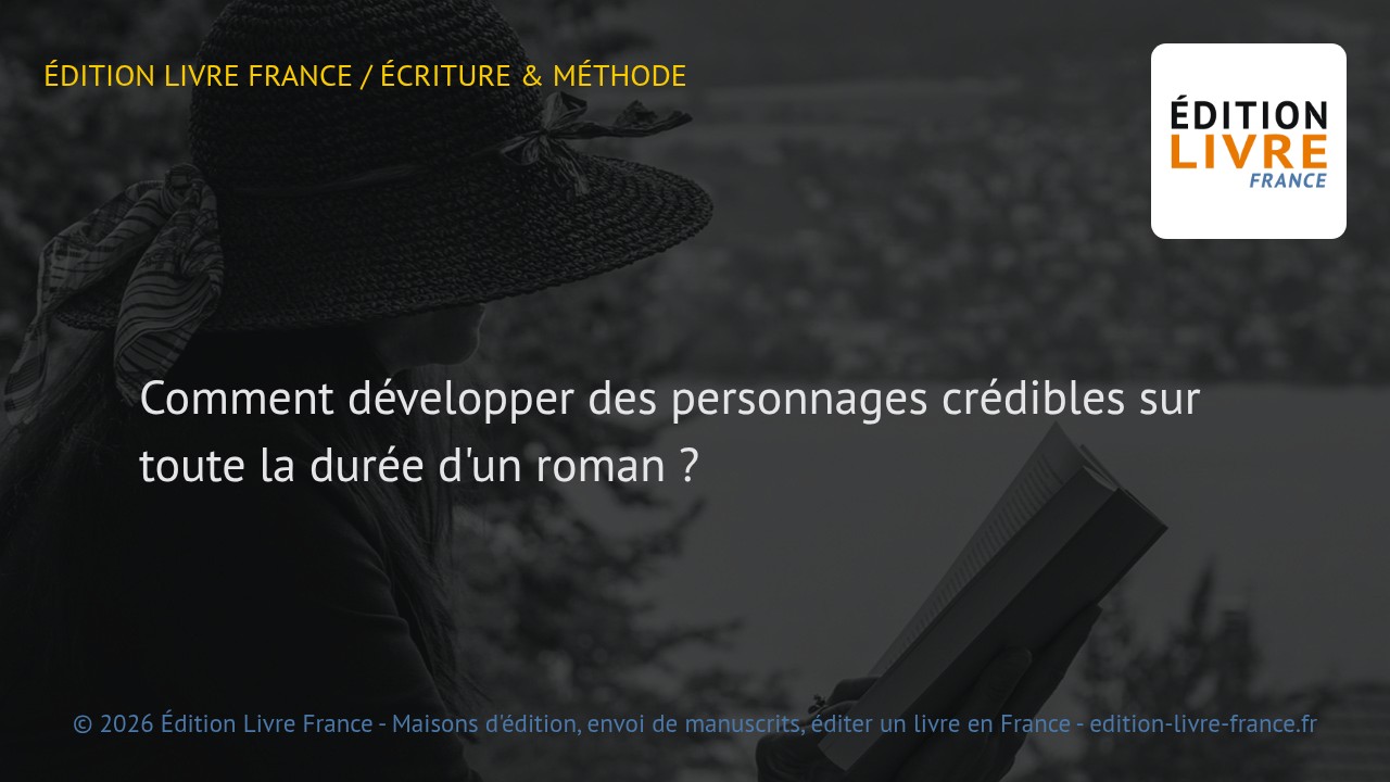 Visuel de l'article Comment développer des personnages crédibles sur toute la durée d'un roman ?