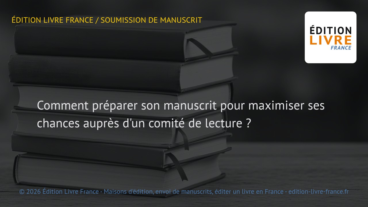 Visuel de l'article Comment préparer son manuscrit pour maximiser ses chances auprès d'un comité de lecture ?