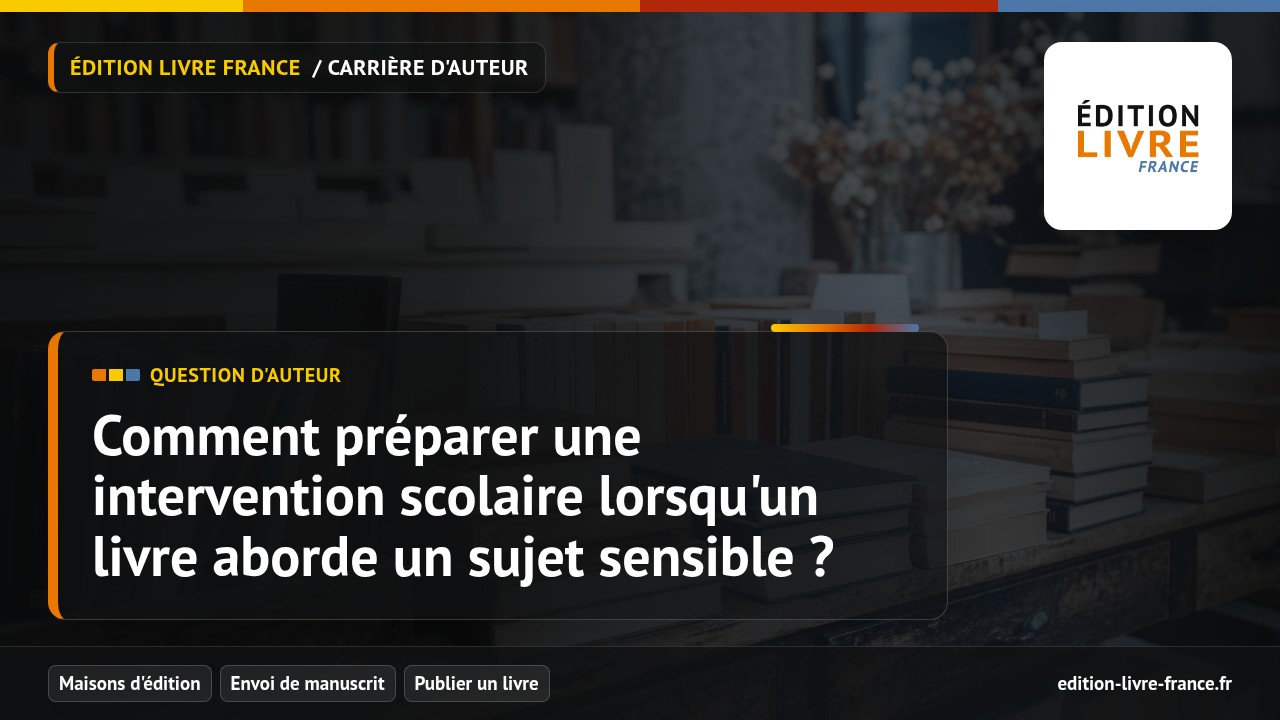 Illustration de la question Comment préparer une intervention scolaire lorsqu'un livre aborde un sujet sensible ?