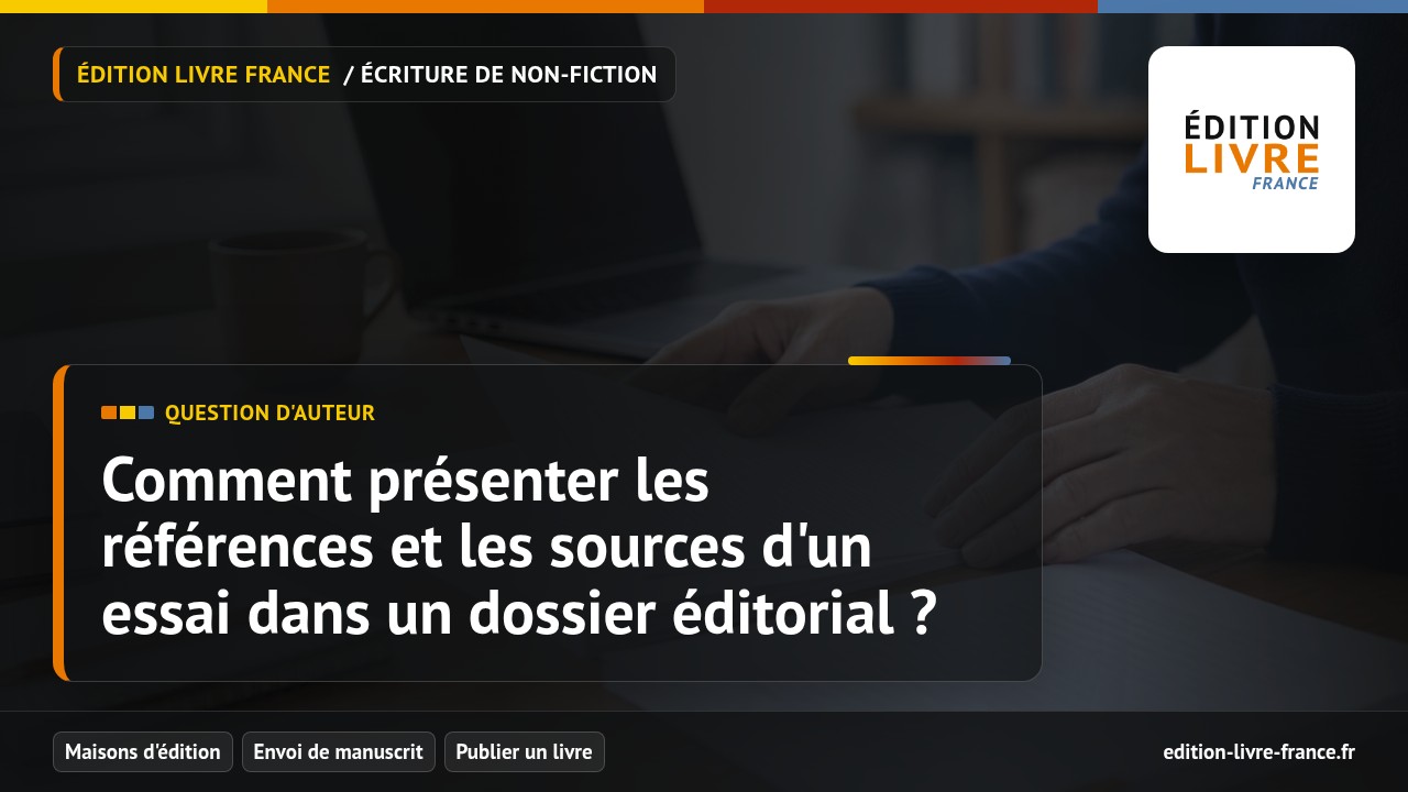 Illustration de la question Comment présenter les références et les sources d'un essai dans un dossier éditorial ?