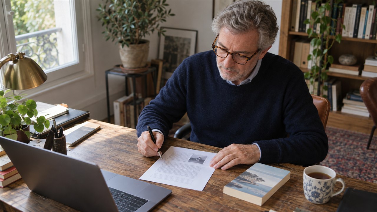 Illustration de la question Comment rédiger une fiche de présentation d'une page pour un jury de lecteurs sans révéler la fin du roman ?