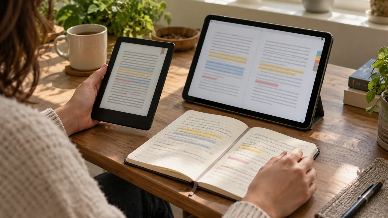 Visuel de l'article Comment retrouver ses annotations quand on change de liseuse ou d'application de lecture ?