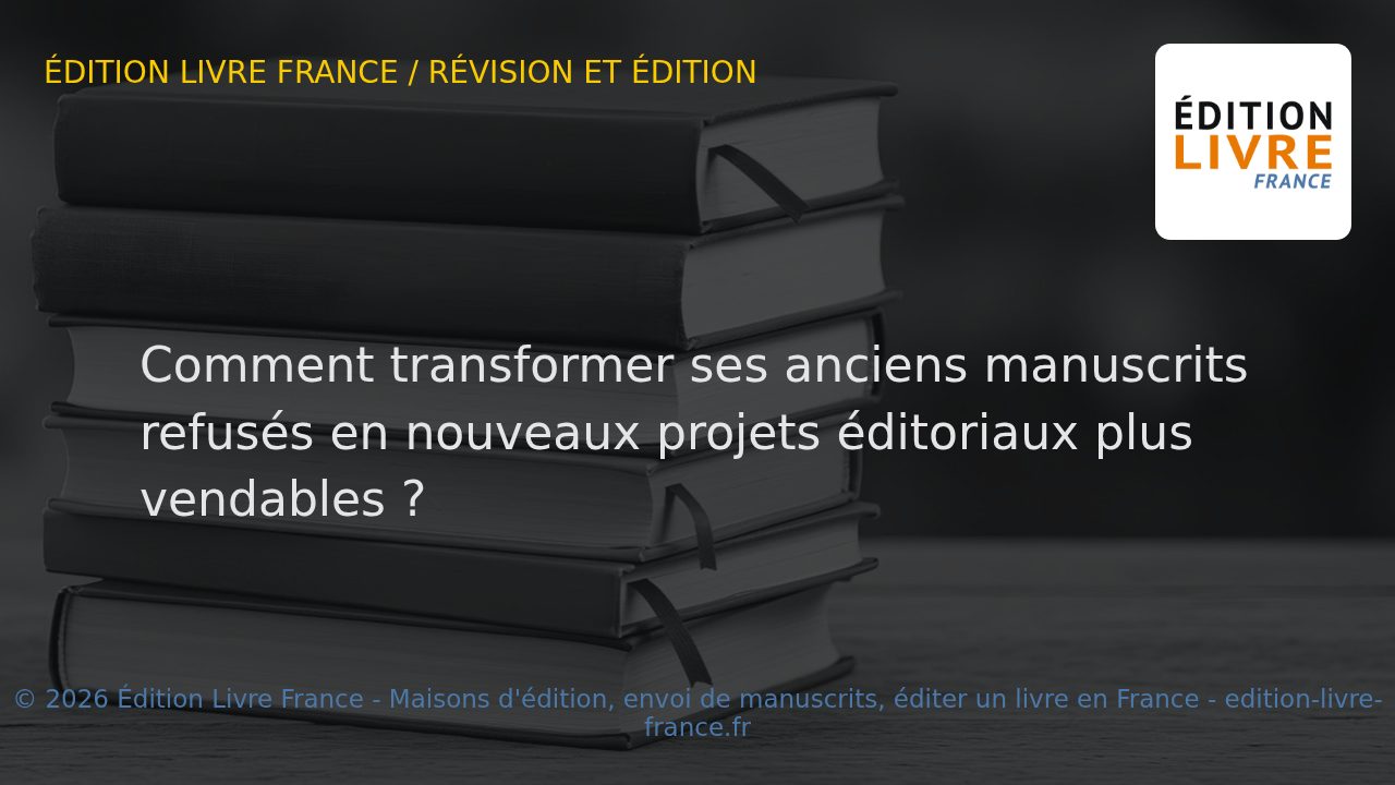 Visuel de l'article Comment transformer ses anciens manuscrits refusés en nouveaux projets éditoriaux plus vendables ?