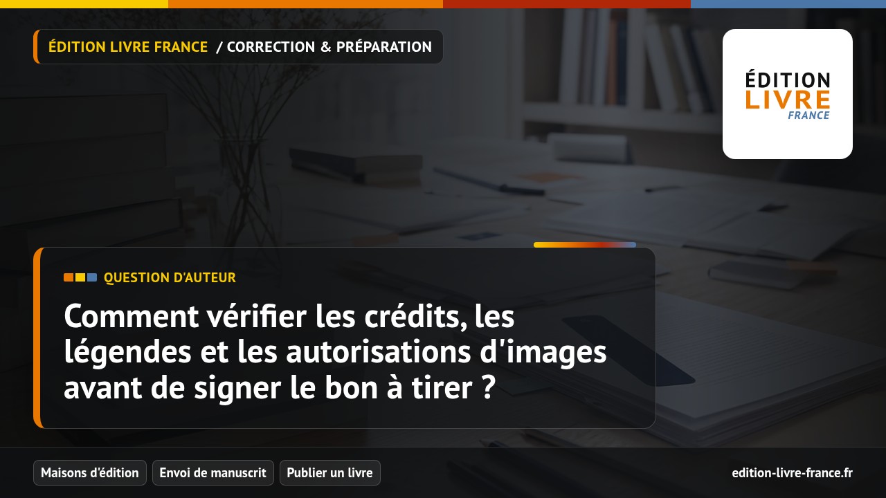 Illustration de la question Comment vérifier les crédits, les légendes et les autorisations d'images avant de signer le bon à tirer ?