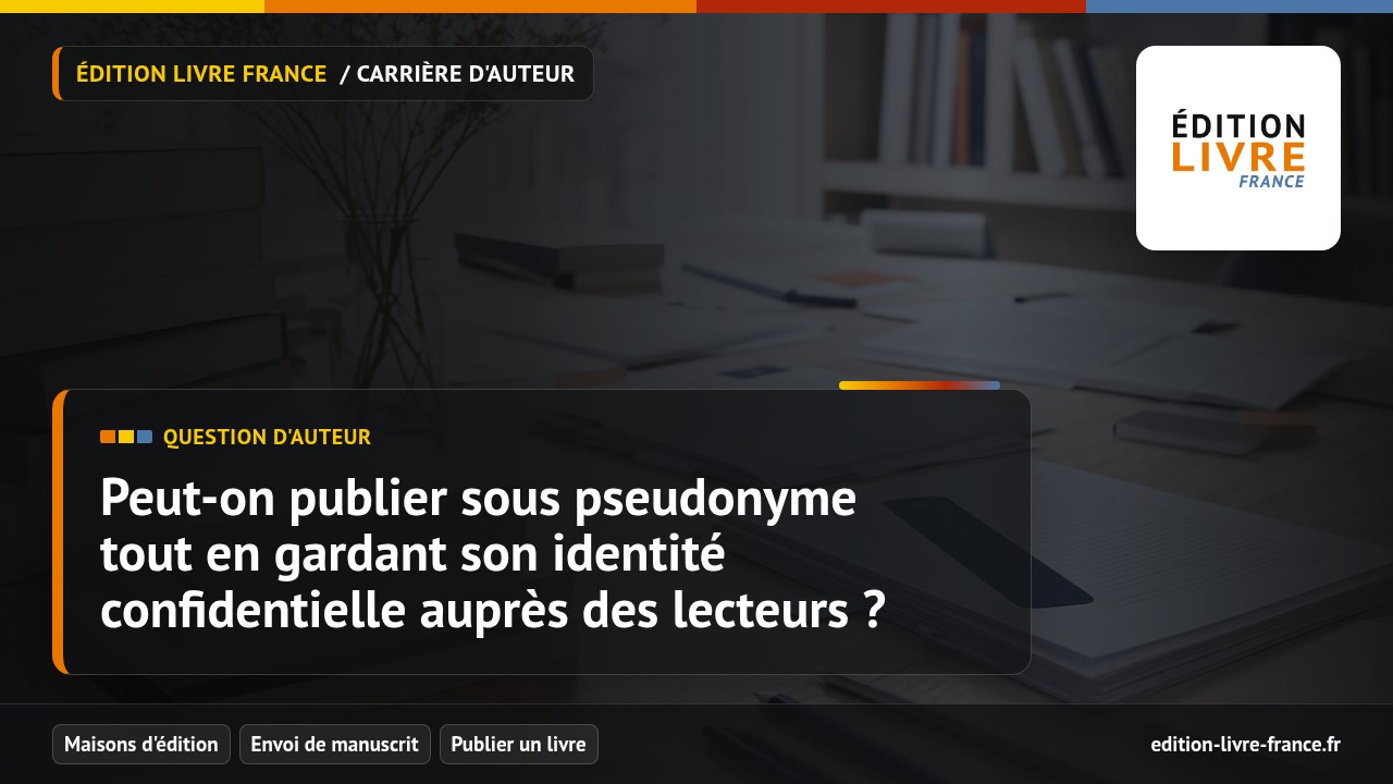 Visuel de l'article Peut-on publier sous pseudonyme tout en gardant son identité confidentielle auprès des lecteurs ?