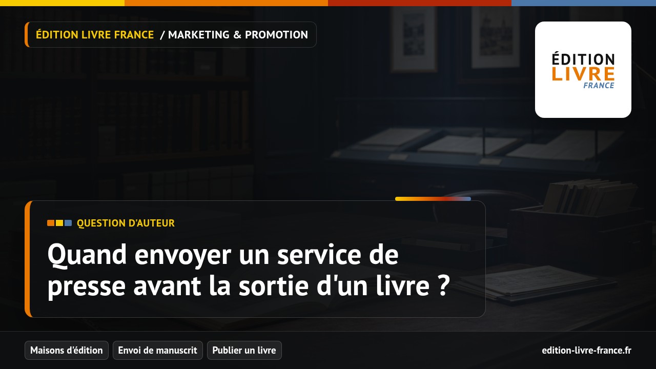 Illustration de la question Quand envoyer un service de presse avant la sortie d'un livre ?