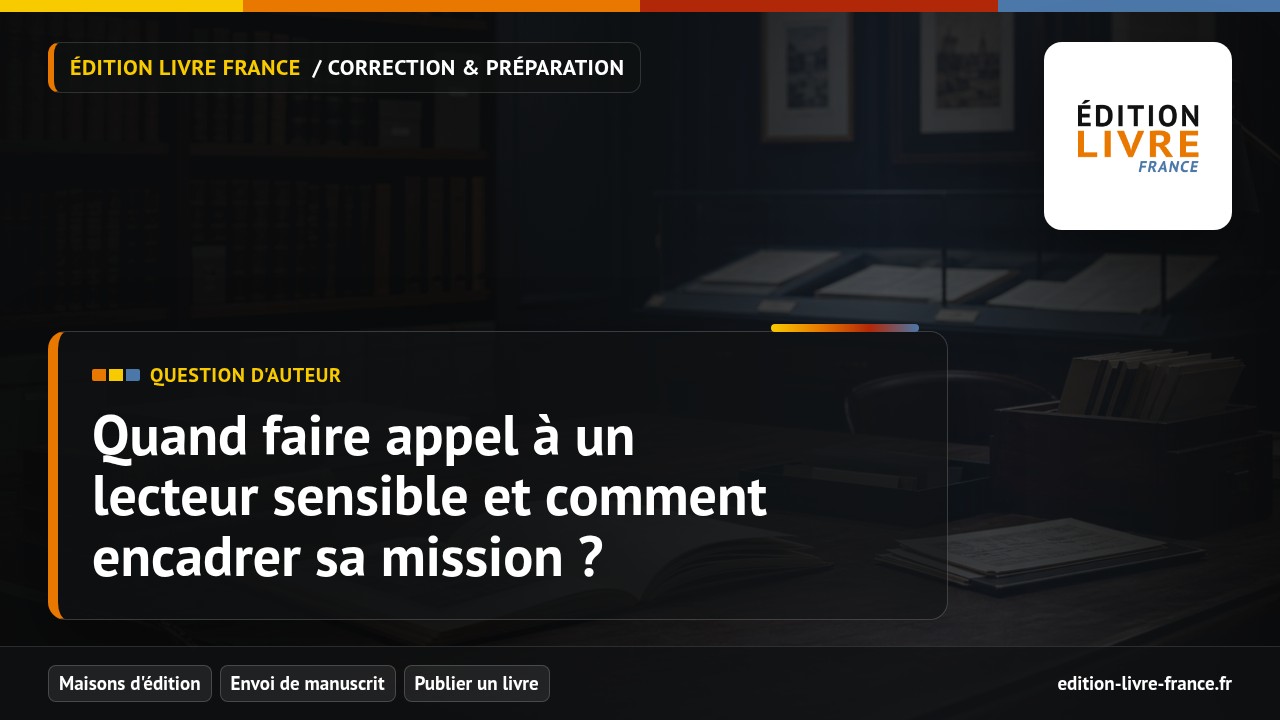 Illustration de la question Quand faire appel à un lecteur sensible et comment encadrer sa mission ?