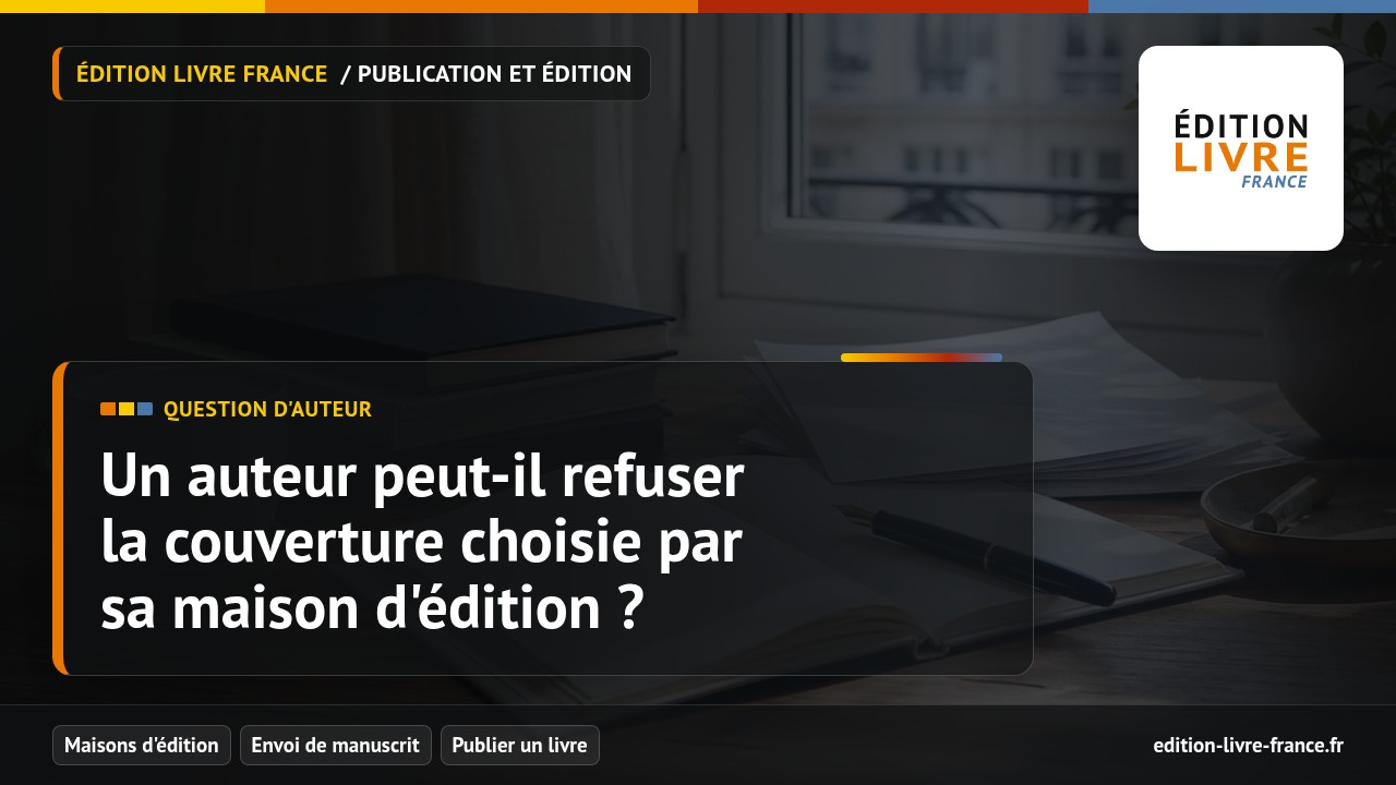 Illustration de la question Un auteur peut-il refuser la couverture choisie par sa maison d'édition ?