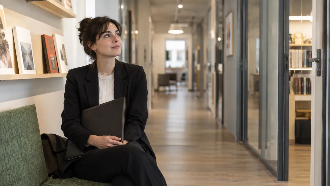 Candidate préparant un entretien dans l’édition