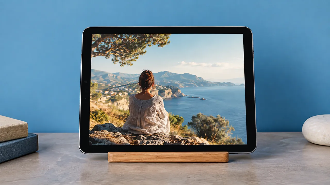 Première page d’un ebook affichée sur une tablette