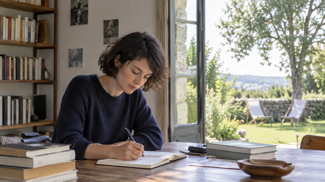 Maison de résidence d’écriture au bord d’un jardin