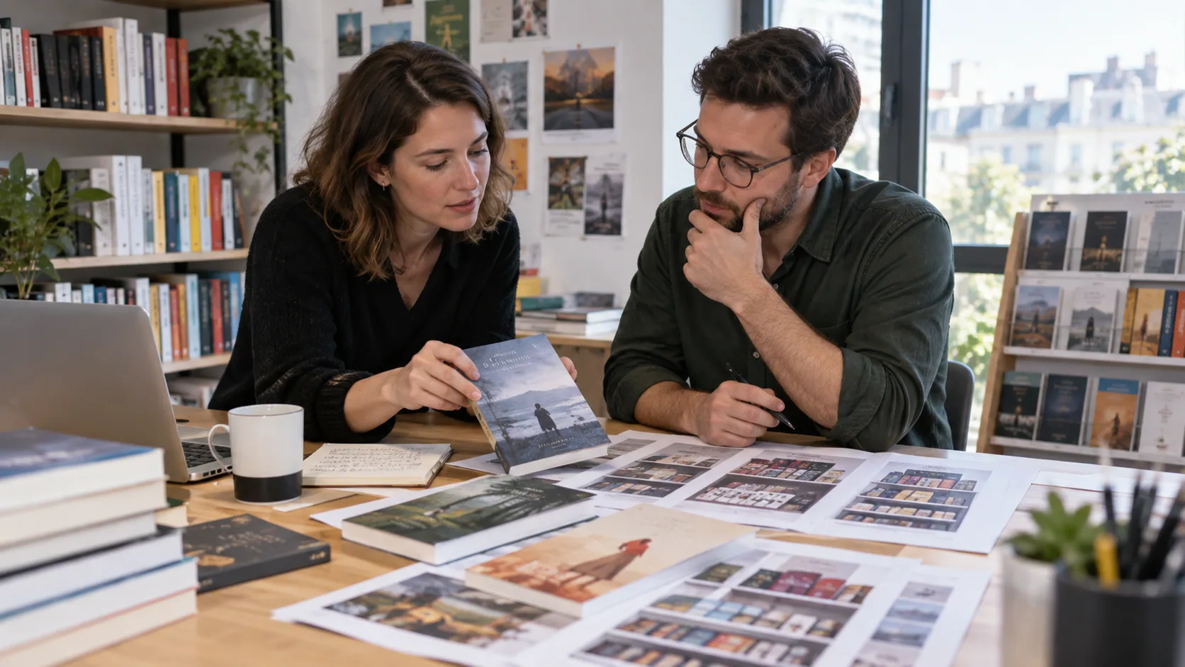 Scène professionnelle illustrant le métier de Chef / Cheffe de produit livre