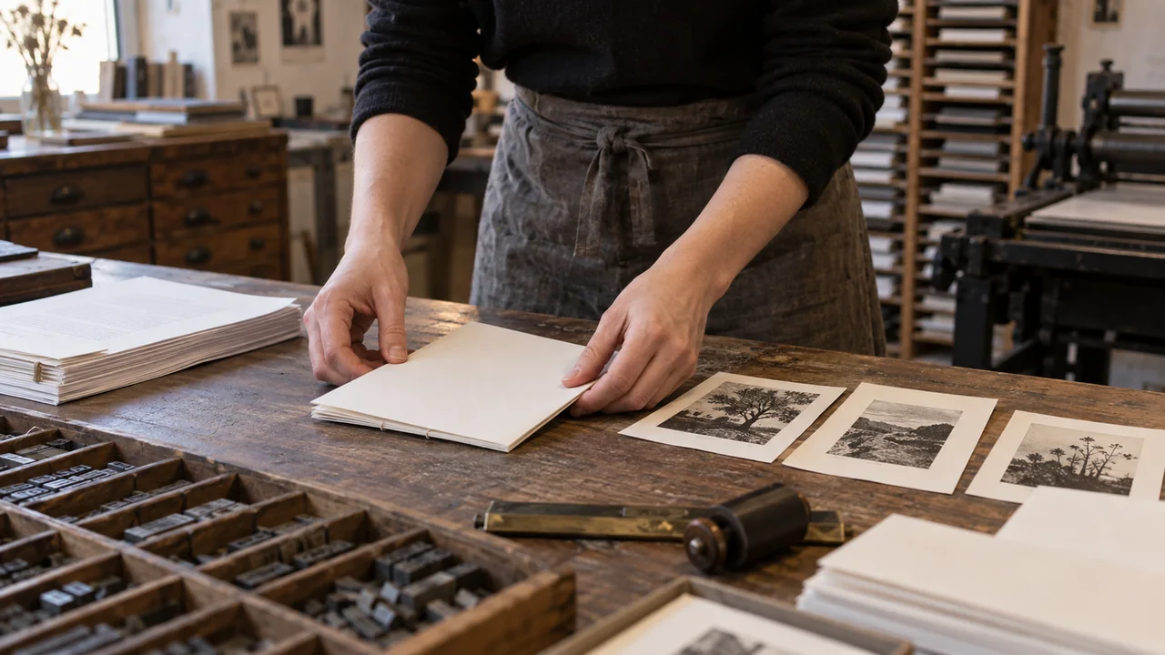 Fabrication artisanale d’une revue accueillant des nouvelles littéraires